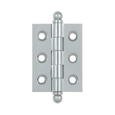 Patioplus 2 x 1.5 in. Hinge with Ball Tips- Bright Chrome, Solid PA3848198